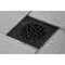 Kingston Brass BSF6360MB Watercourse Floral 4" Square Grid Shower Drain, Matte Black BSF6360MB - alternate 2
